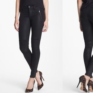 Hudson 'Stark' Moto Skinny Jeans